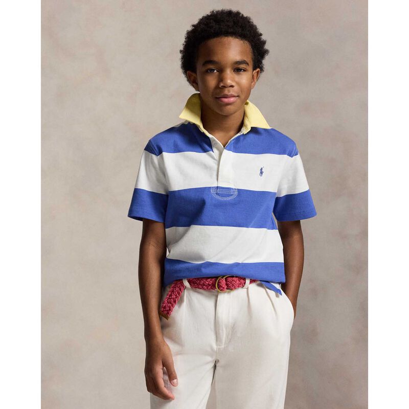 Polo Ralph Lauren Striped Cotton Short-Sleeve Rugby Shirt image number 1